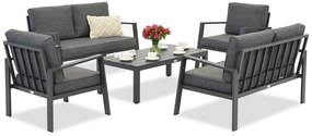 Zakintos Coffee 6 antraciet aluminium set Garden Point