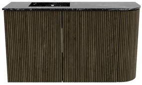 Mondiaz Joya DLux 70cm toiletmeubel ronding rechts shadow met wastafel faye links zonder kraangat lava