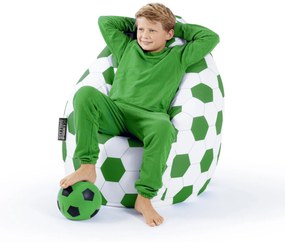 Sitting Point BeanBag Voetbal XL - Groen/Wit