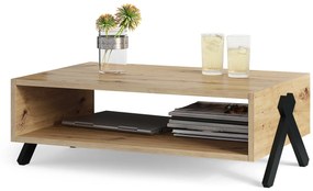 VIK S-90, Ambachtelijk Eiken - MODERNE KOFFIETAFEL VOOR DE WOONKAMER