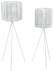 Set van 2 plantenstandaarden Mesh Hexagon | PT LIVING