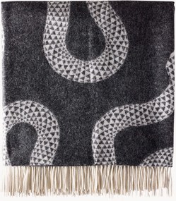 Handgemaakte merino wollen plaid Eden