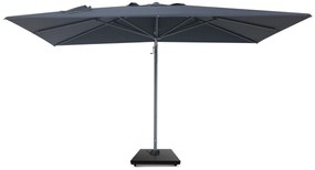 Zweefparasol  3x3.5m S2 Excellent (incl. voet + hoes) Grijs-antraciet Camello Luna