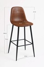 Zwarte Teok Kunstleer