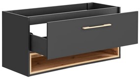 Comad Borneo Cosmos 854 FSC onderkast 120cm eiken/grijs