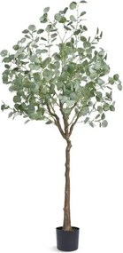 VEVOR Eucalyptus Kunstmatige 80x80x181cm Kunstplant PE Kunstplanten Nep Plastic Planten in Pot Kunstbloem Geurloos Waterdicht voor Decoratie van Slaapkamer Studeerkamer Woonkamer