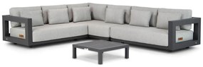 Hoek loungeset  Aluminium Grijs 5 personen 4 Seasons Outdoor Metropolitan/Lifestyle