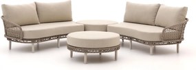 Hoek loungeset Intenso  | 5 personen | Loungeset Beige | Hoekbank Aluminium | 223x223cm | Kees Smit Tuinmeubelen