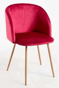 Set 4 Velt Fluwelen Stoelen