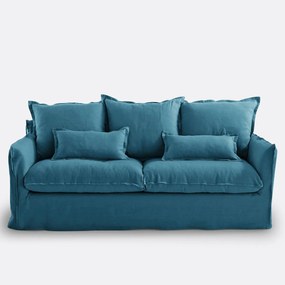 Bank, 2-, 3-, 4- of 5-zits, afneembare hoezen, gekreukt linnen, Odna