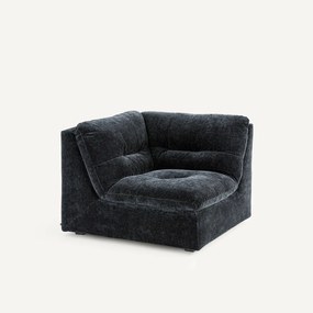 Modulaire 90° hoek in chenille fluweel, GIULIANO