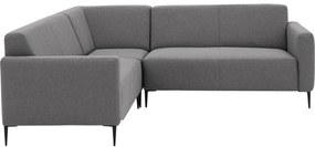 Goossens  Key West grijs, stof, 2-zits, modern design