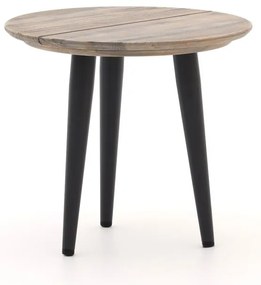 + 10% kassakorting | Bijzettafel tuin ROUGH | Rond | Tuintafel Teakhout | Ø50cm | Kees Smit Tuinmeubelen
