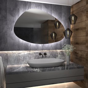 Atypische spiegel met LED-verlichting G8