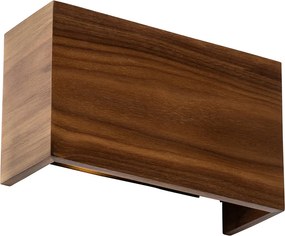 Smart wandlamp walnoot hout 24 cm incl. Wifi G9 - Otan