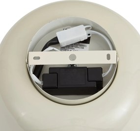 Retro plafondlamp beige met witte binnenkant incl. LED 3-staps dimbaar - Vera
