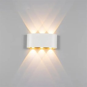 LED Wandlamp 6W Triple Warm Wit, Wit