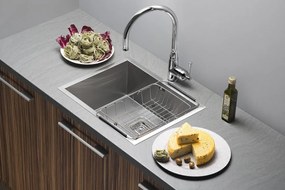 Sapho Zero spoelbak 54x43x20cm RVS