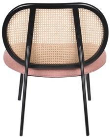 Zuiver Spike Webbing Roze Fauteuil Rotan Webbing