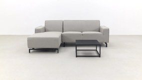 Boavista/Toronto loungebank chaise longue - Nature Grey - 3-delig - rechts