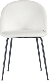 Set 4 Black Dalnia Fluwelen Stoelen