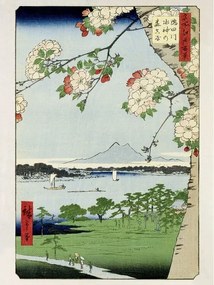 Kunstdruk Hokusai - Massaki And Suijin Grove, Katsushika Hokusai