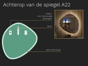 Organische LED spiegel met verlichting A22