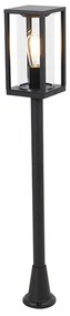 Staande buitenlamp zwart 100 cm met grondpin en kabelmof - Charlois
