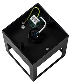 Moderne plafondlamp zwart kubus - Cela