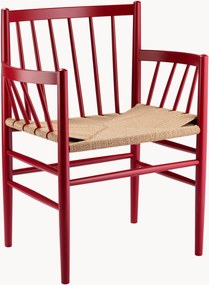 Houten armleuningstoel J81