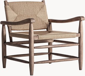 Armleunstoel Driedorf met rubberhouten frame