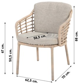 4 Seasons Como/Prado Ellips ovale tuinset - 240x115 cm.