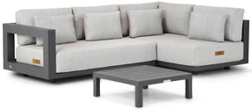 Chaise Loungeset Aluminium Grijs 3 personen 4 Seasons Outdoor Metropolitan/Lifestyle