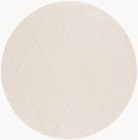 Rond handgeweven laagpolig vloerkleed Orla