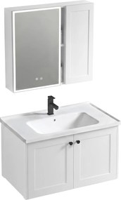 Badkamermeubelset met wastafel Monti 60cm White