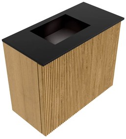 Mondiaz Joya 50cm toiletmeubel oak met wastafel faye links 1 kraangat urban