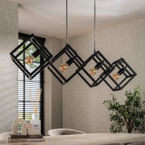 Eettafel Lamp Kubus Metaal