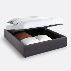 Kofferbed met ophefbare lattenbodem, Papilla