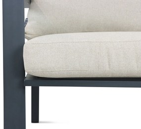 Hoek loungeset 6 personen Aluminium/Polywood (grey teakfinish) Grijs  Lifestyle Garden Furniture Santiago