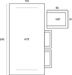 4 Seasons Fabrice tuinset 7-delig - Manolo tuintafel 240x103 cm