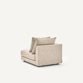 Halve bank links, modulair, van katoenmix, TIBERIO
