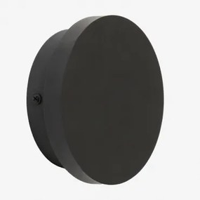 Led Wandlamp Van Roestvrij Staal Arizona Zwart & Ø12 Cm - Sklum