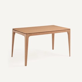 Uitschuifbare consoletafel, massief eiken en eikenfineer, SANARA