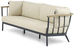 Stoel en Bank Loungeset 5 personen Aluminium/Teak Grijs  Apple Bee Condor