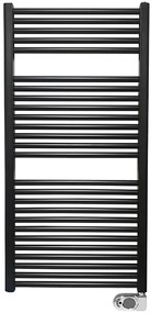 Mueller Jiro elektrische radiator mat zwart 118.5x60cm 700W