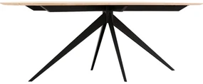 Goossens Excellent Eettafel Floyd, Semi rond 220 x 100 cm