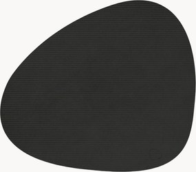 Asymmetrische leren placemats Corduroy, 2-delig