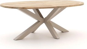 Tuin eettafel ROUGH | Ovaal  | Tuintafel Teakhout | 200x110cm | 6 personen | Kees Smit Tuinmeubelen
