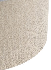 Stoffen Boucle lampenkap taupe 35/35/20 Design, Modern cilinder / rond