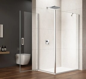 Gelco Loro douchecabine met draaideur 80x70cm chroom